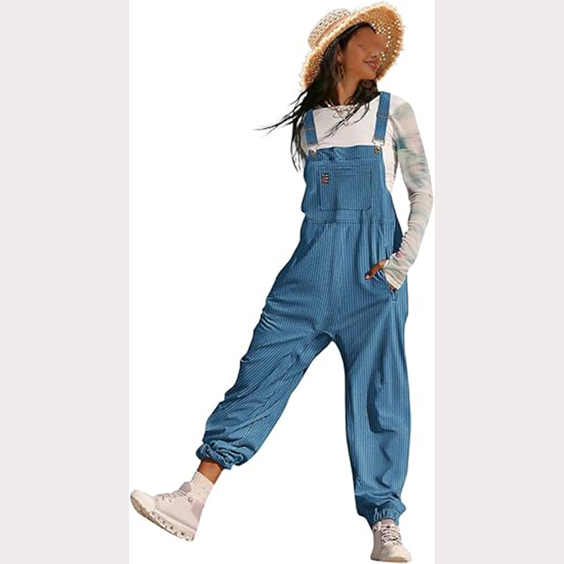 Women's Casual Corduroy Overalls 2