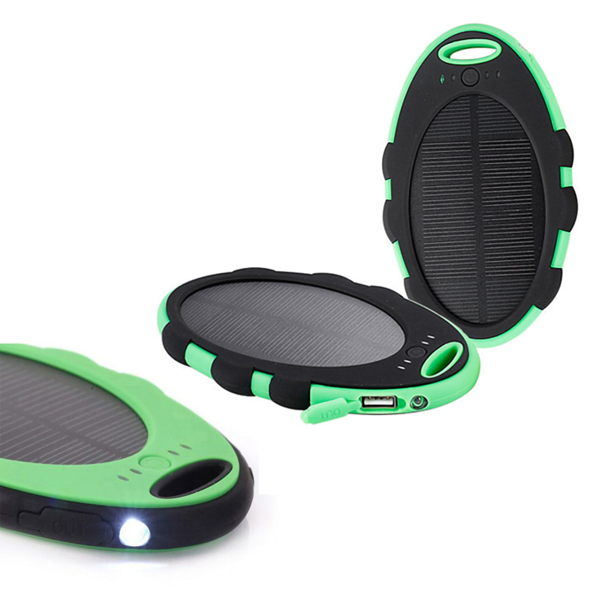 5000mAh Waterproof Mobile Energy Solar Power Bank 2