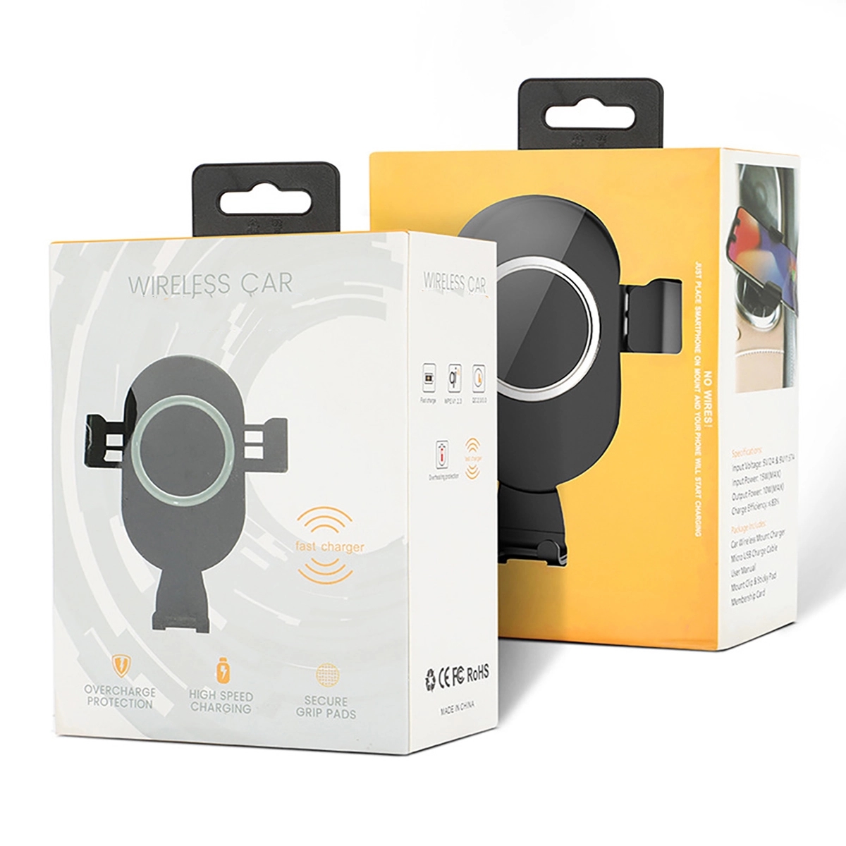 Wireless Car Charger 10W Qi Fast Charging Phone Holder 3
