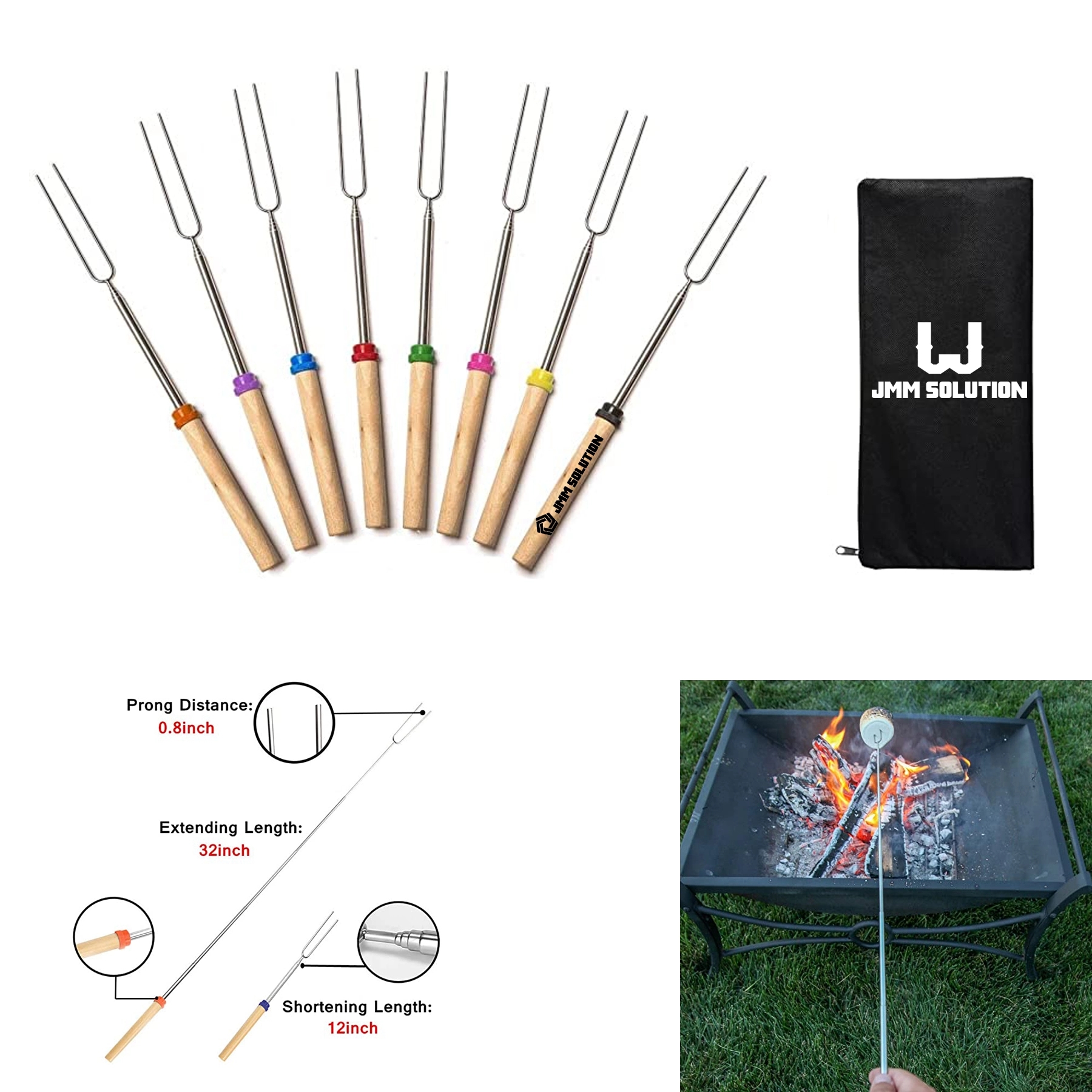 8 PCS Marshmallow Roasting Sticks 1