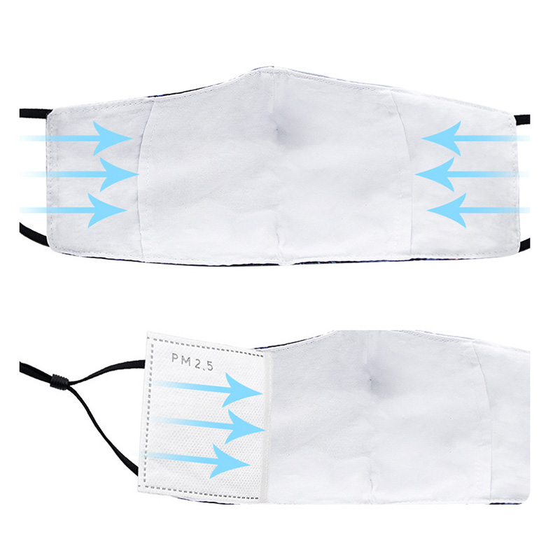 Face Mask 2-Ply Fabric with Filter Pocket Halloween 1