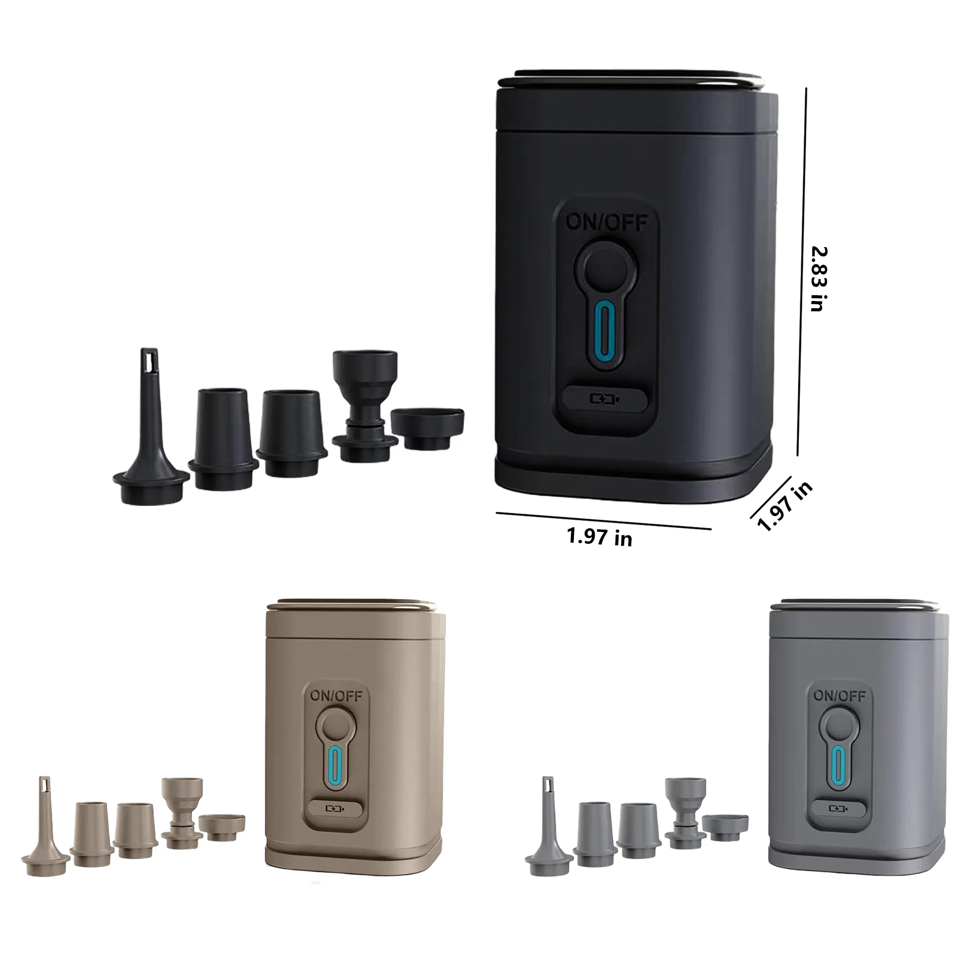 Portable Electric Air Pump with Camping Light Free Shipping 7