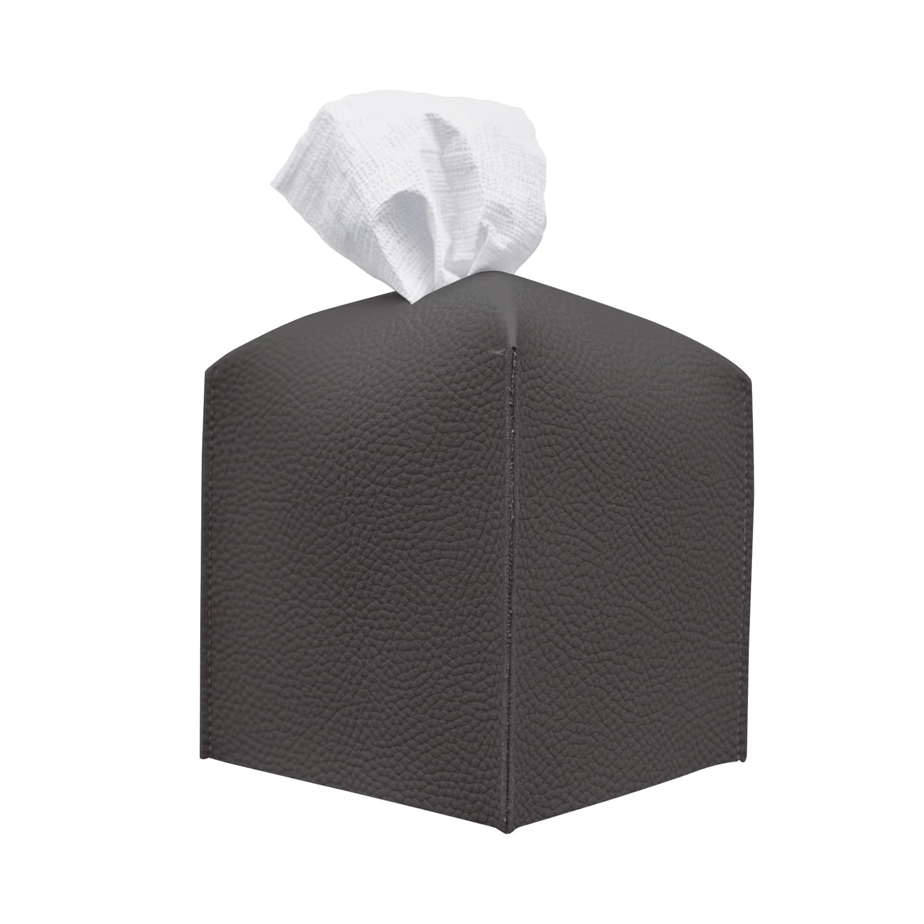 Square Decorative PU Leather Tissue Box 2