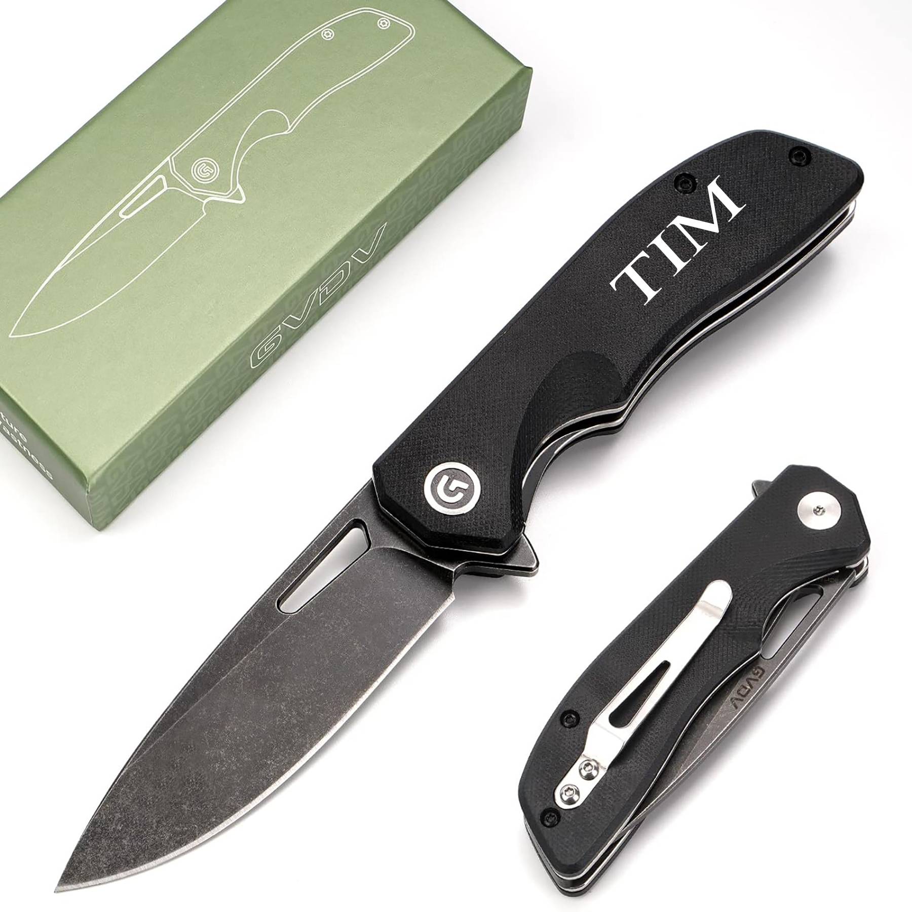 Folding knife with cover 10
