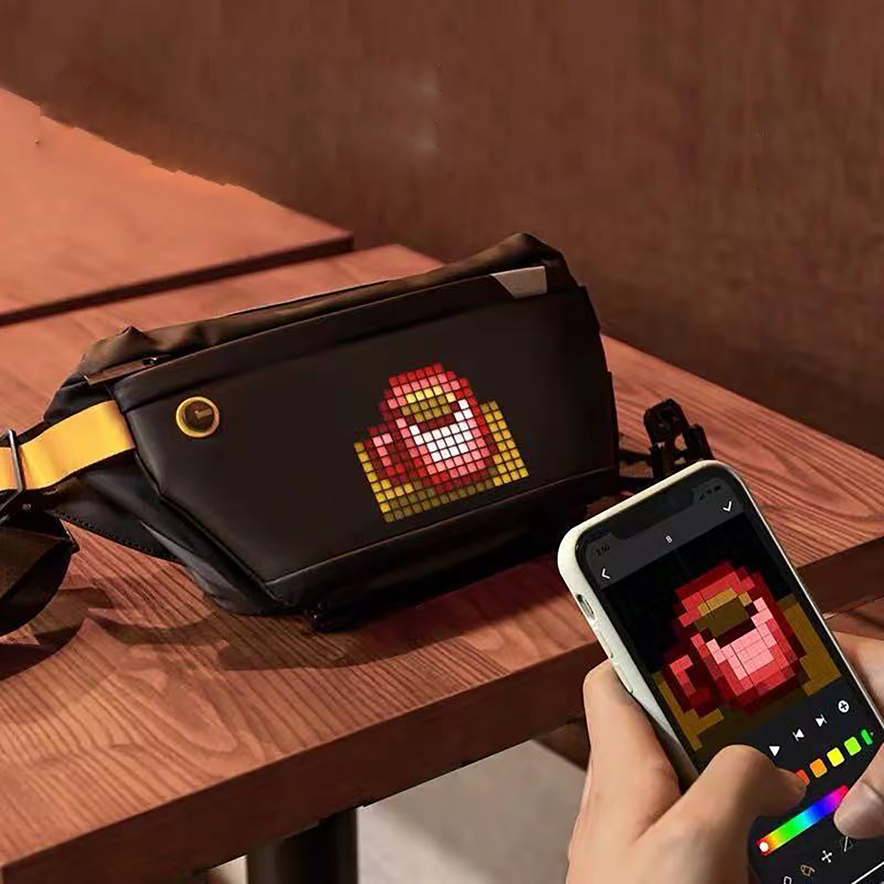 LED Display Waterproof Travel/Cycling Crossbody Bag 6