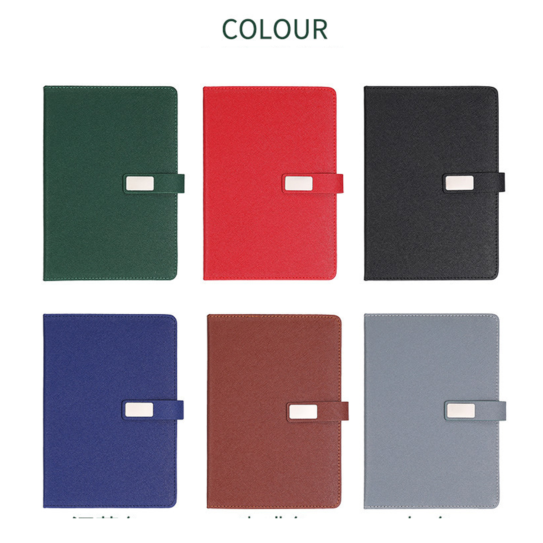 Leather A5 Lined Notebook with Pen Set 2