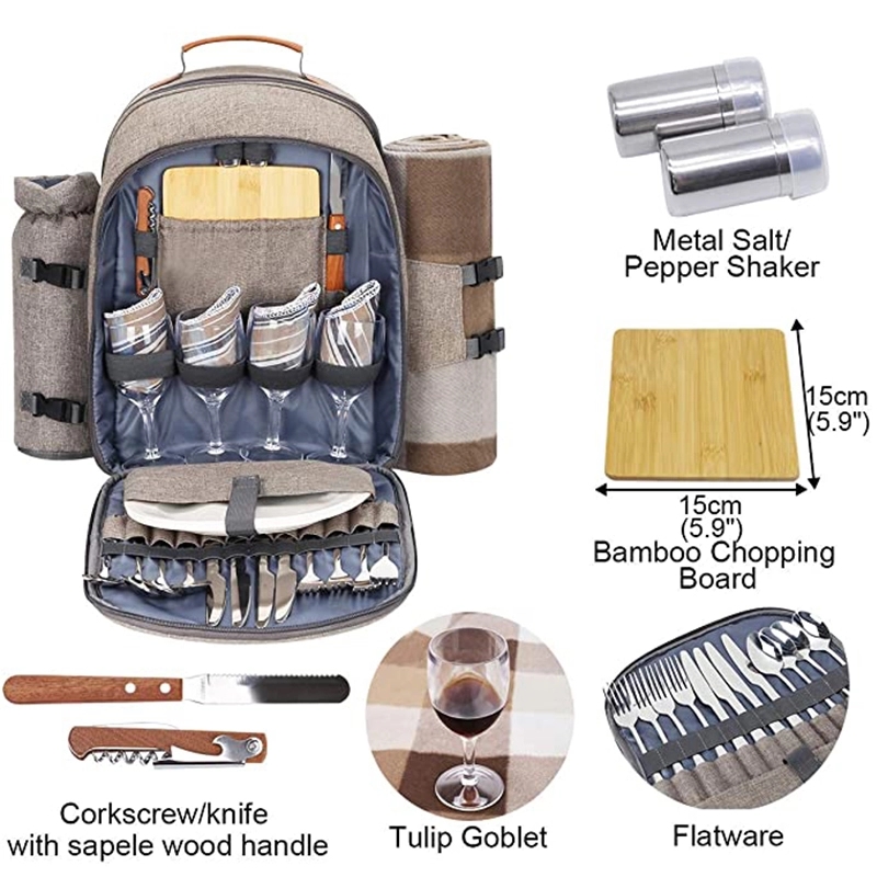 Picnic Backpack With Blanket 4