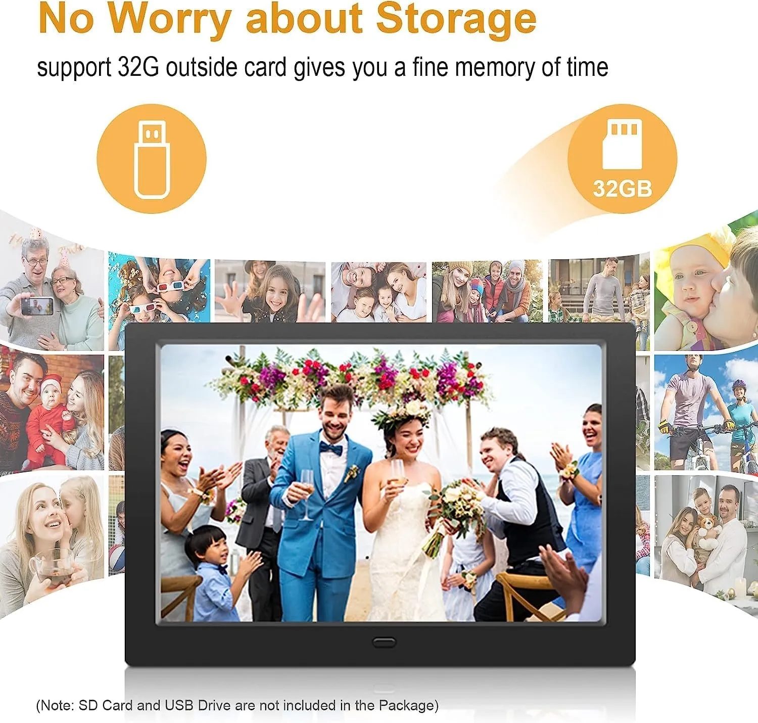 10.1 Inch USB Digital Picture Frame with Remote 1