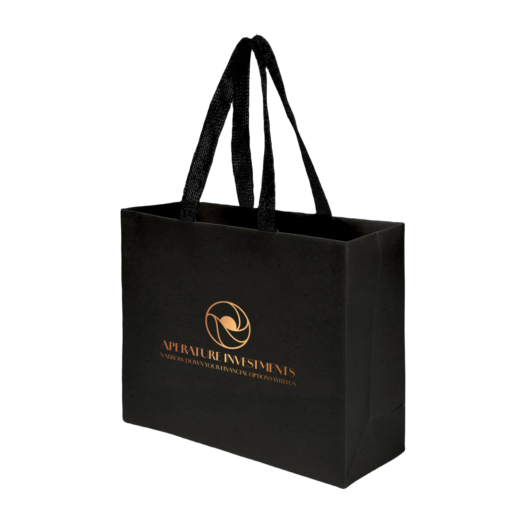 Sugarcane Paper Bag with Embedded Web Style Paper Handles - 4