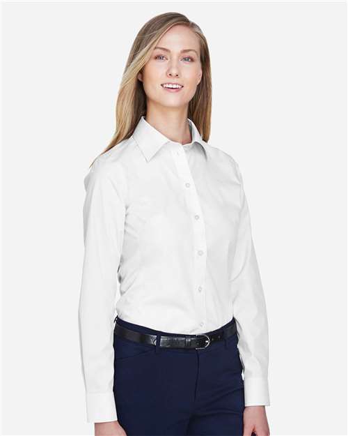 Women's Crown Collection® Broadcloth Woven Dress Shirt - D620W 19