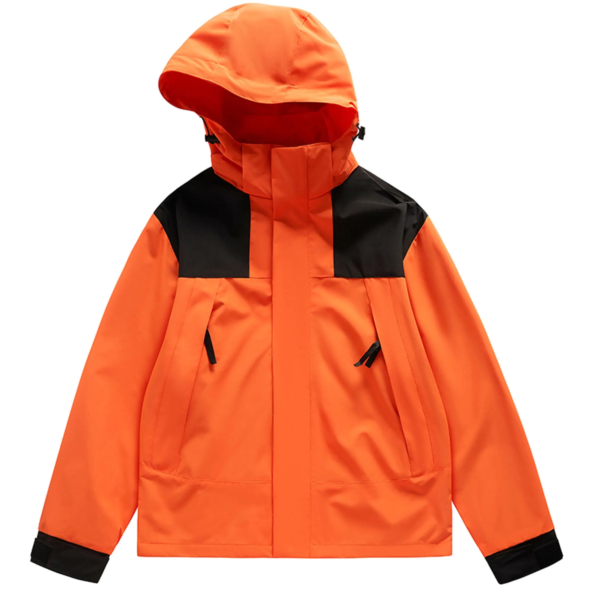 Unisex Oxford Cloth Shell Outerwear Jacket W/Detachable Hood 9
