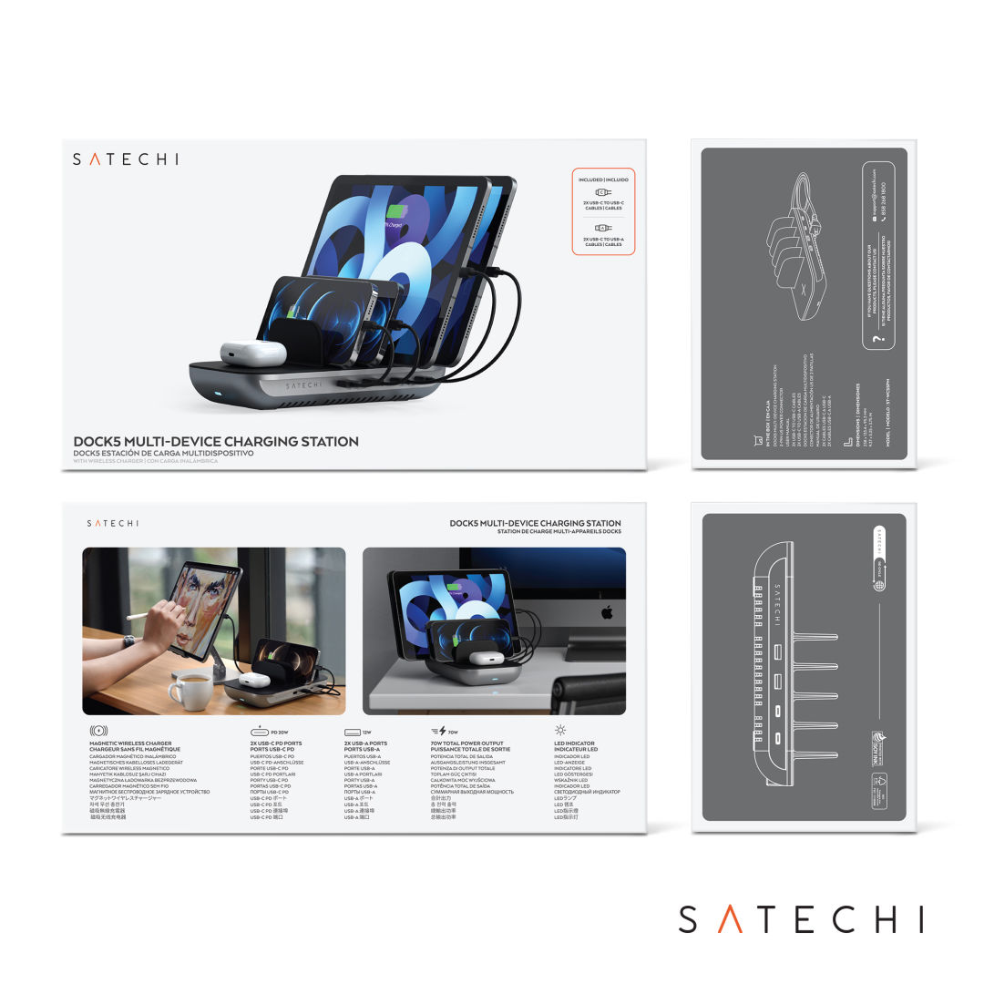 SATECHI® Dock5 Charging Station 11