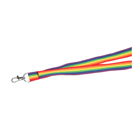 Recycled Polyester Rainbow Lanyard 16