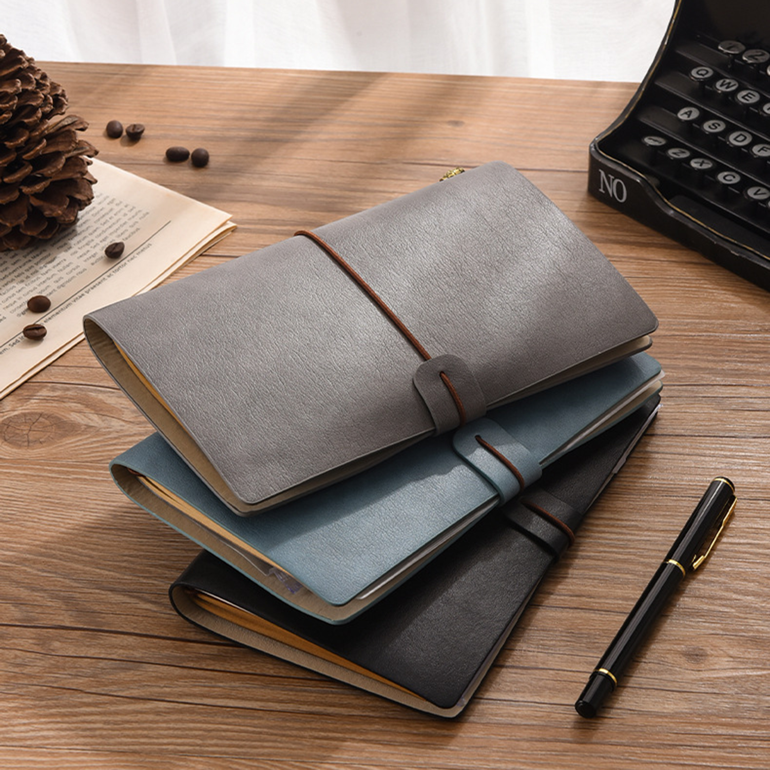 Vintage Refillable PU Leather Writing Travelers Notebook 4