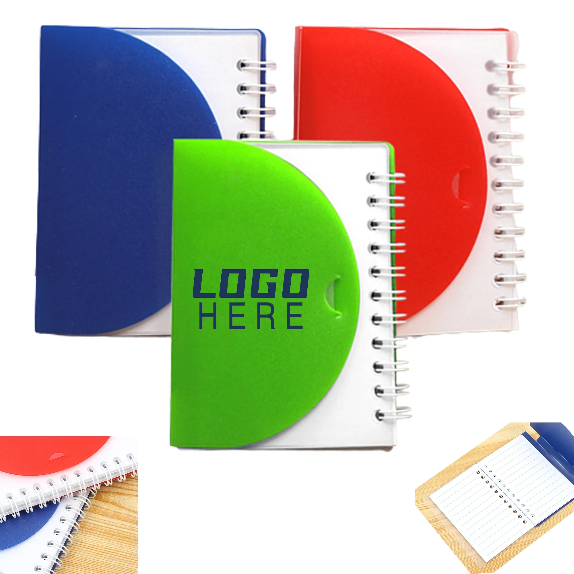 60 Sheets Wirebound Spiral Journal Notebook 4.3" X 5.8"