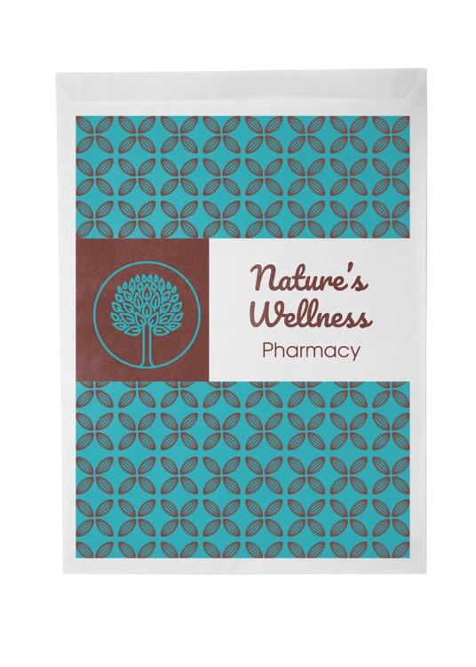 Digital Full Color Flat 1-Sided Merchant Paper Bags (8.5" x 11")