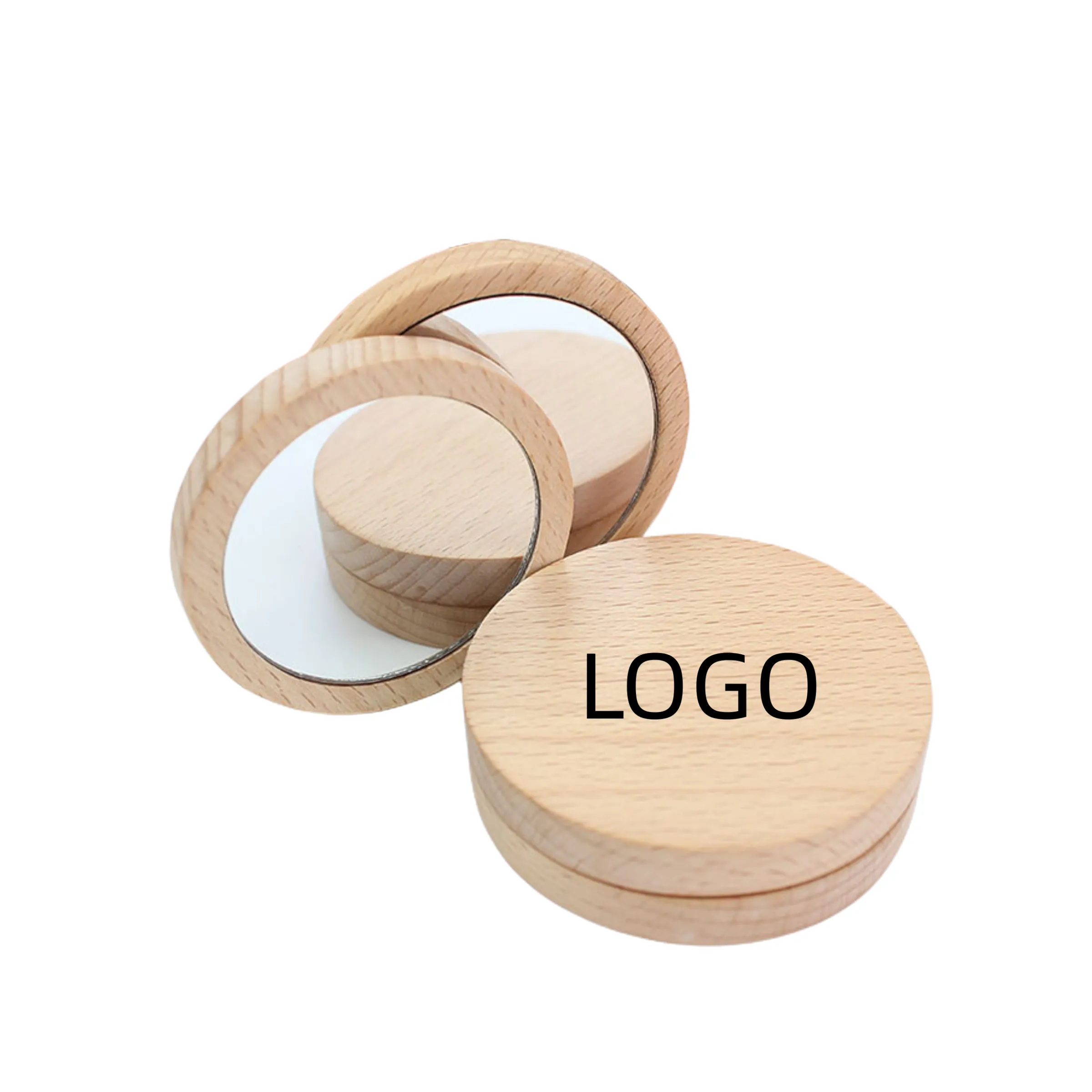 Pocket Size Wooden/Bamboo Mirror 2