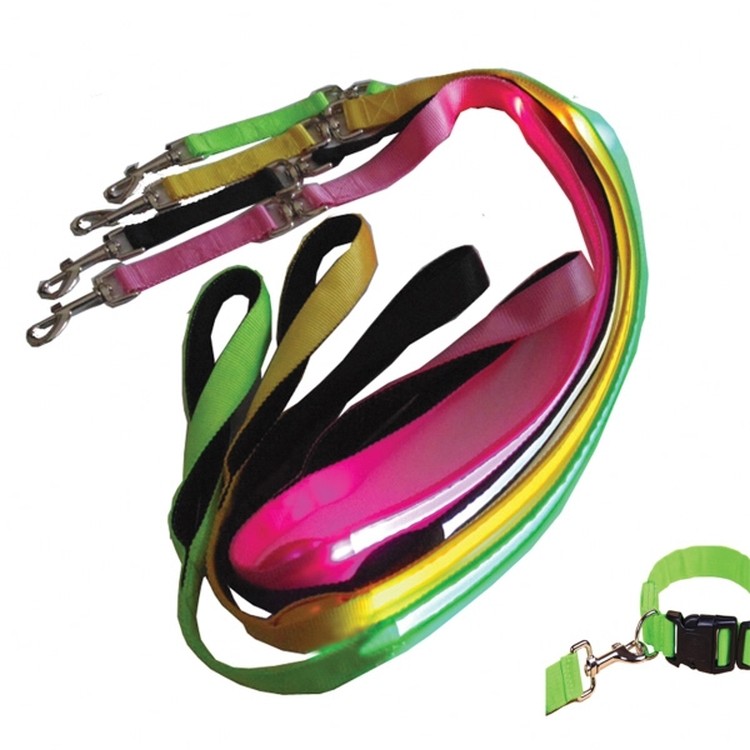 Lighted Dog Collar Traction Rope 2