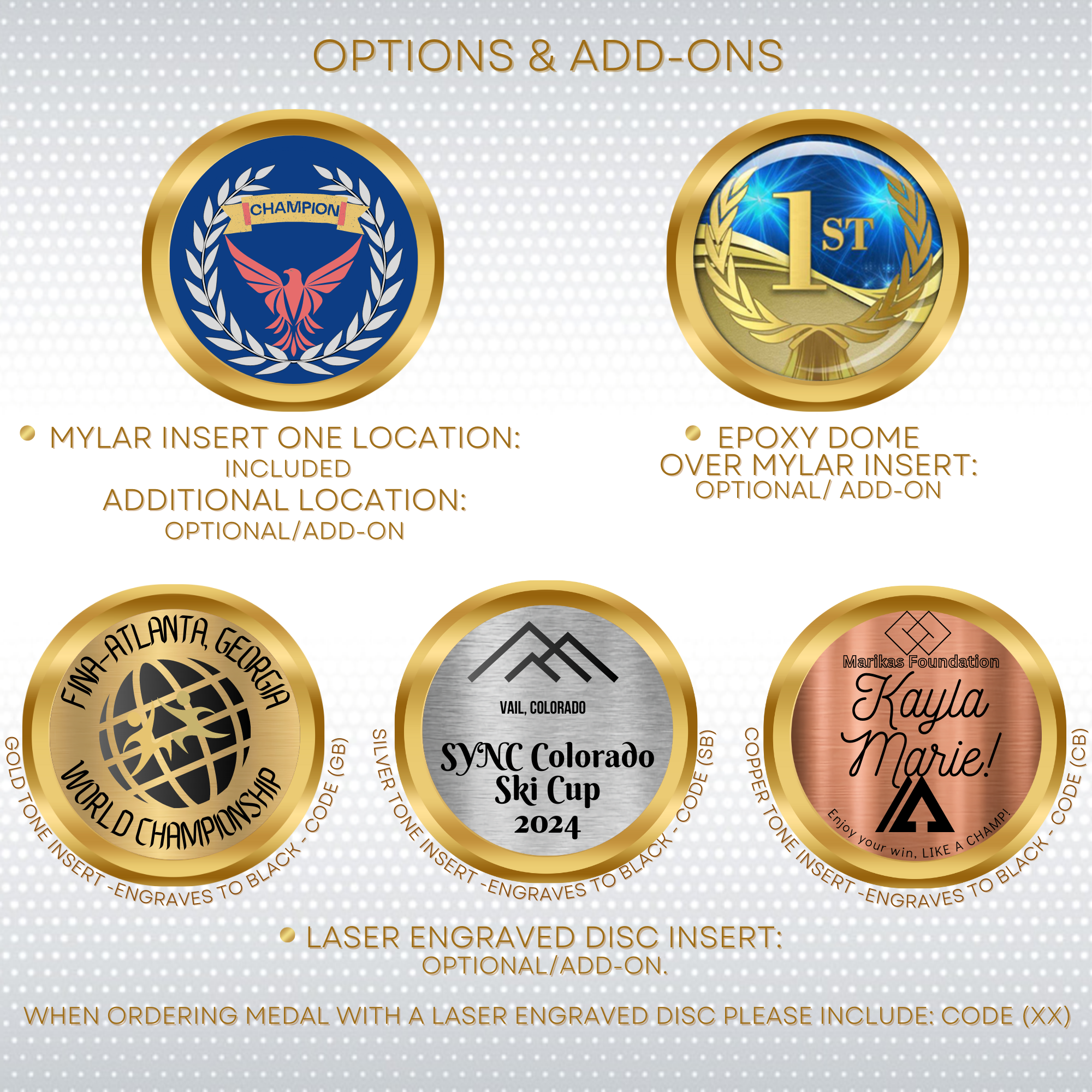 1.75" Medal w/1" Insert 8