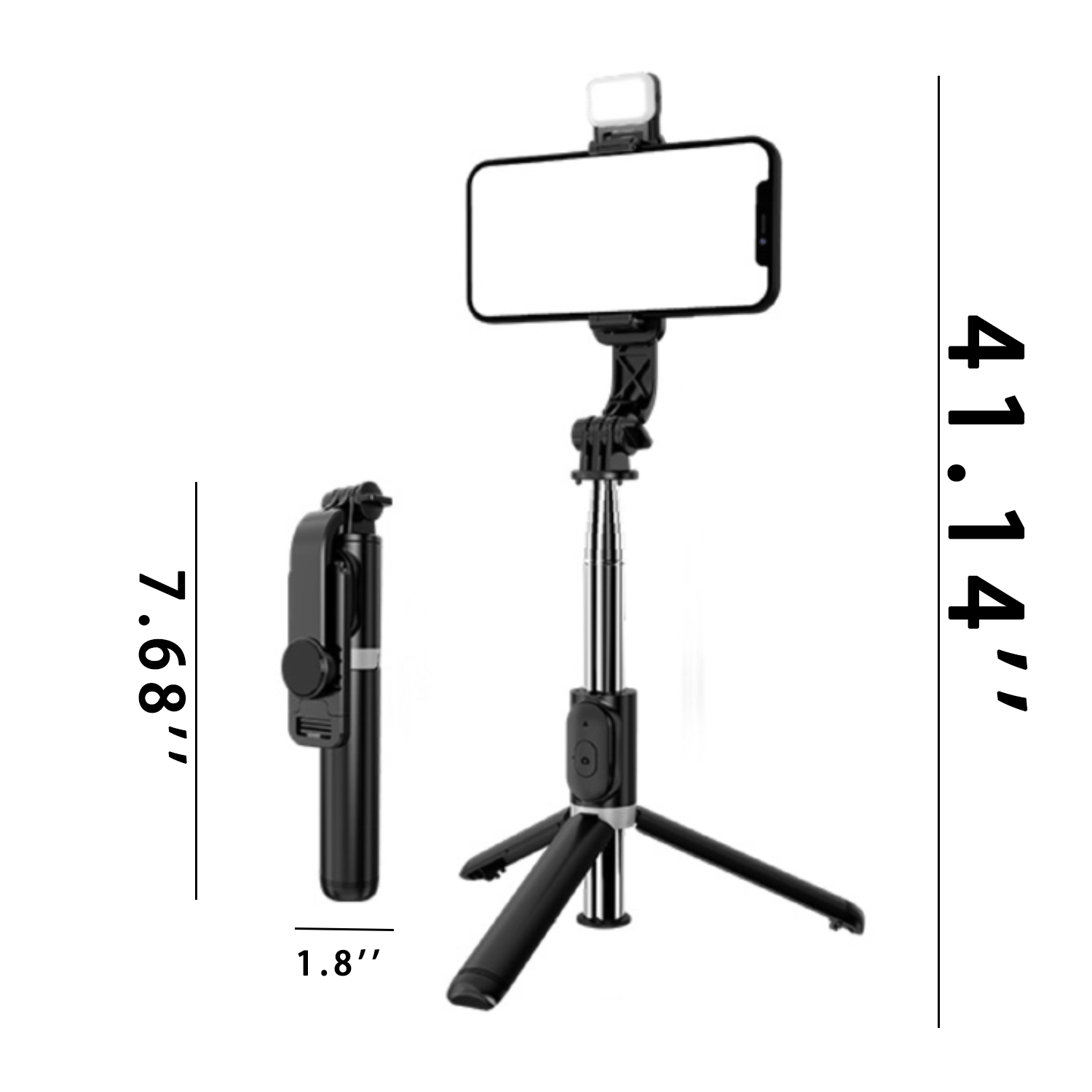 3 in 1 Foldable Portable Bluetooth Selfie Stick Tripod 5