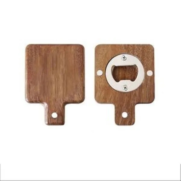 Beer Bottle Opener Funny Wooden Magnetic Fridge Magnet 3