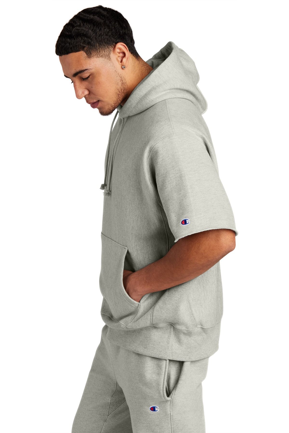 Champion Reverse Weave Short Sleeve Hooded Sweatshirt S101SS, custom hoodie or sweatshirt with logo imprint 16