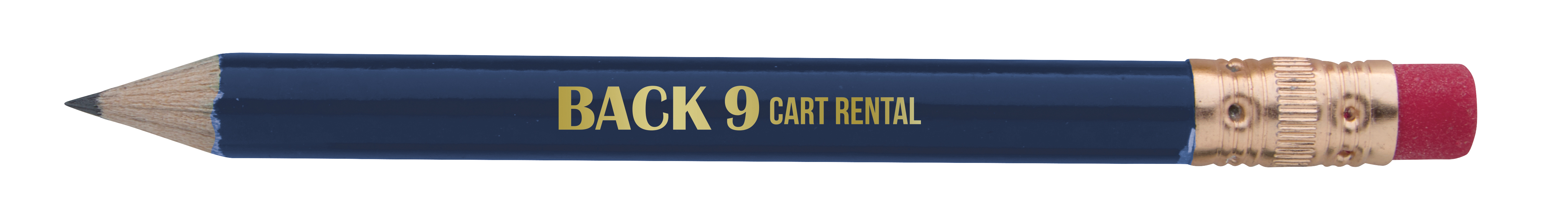 Round Golf Pencil with Eraser 25