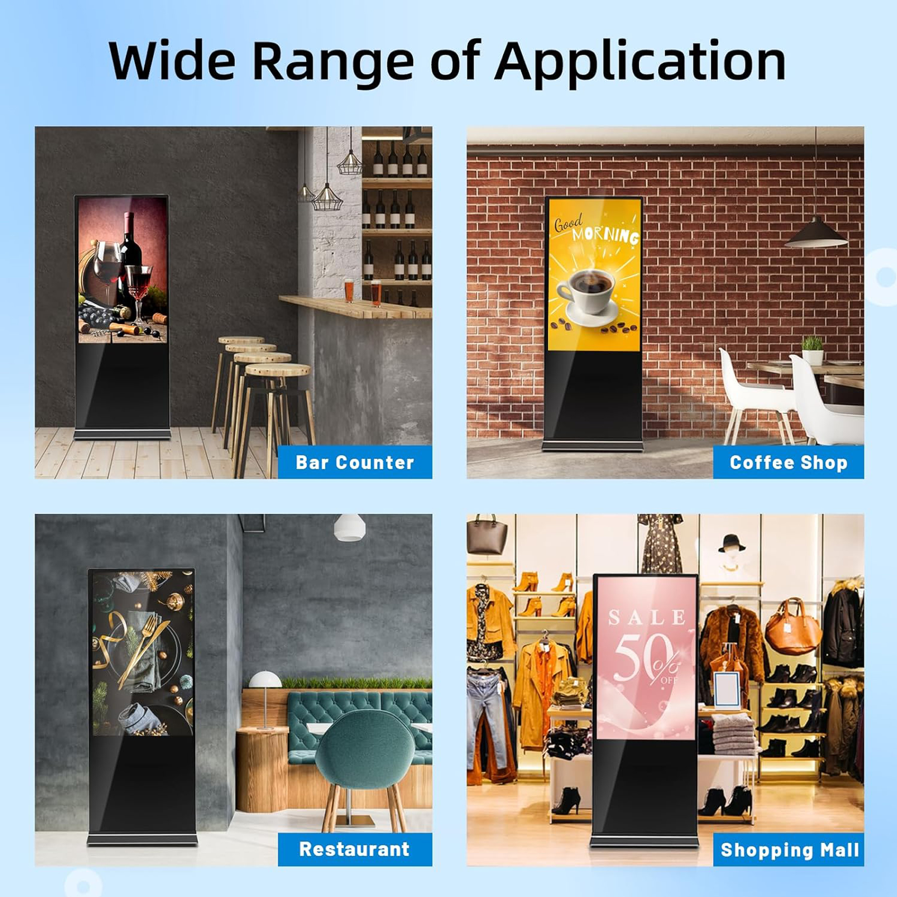 43" Indoor Touchscreen Display Kiosk 3