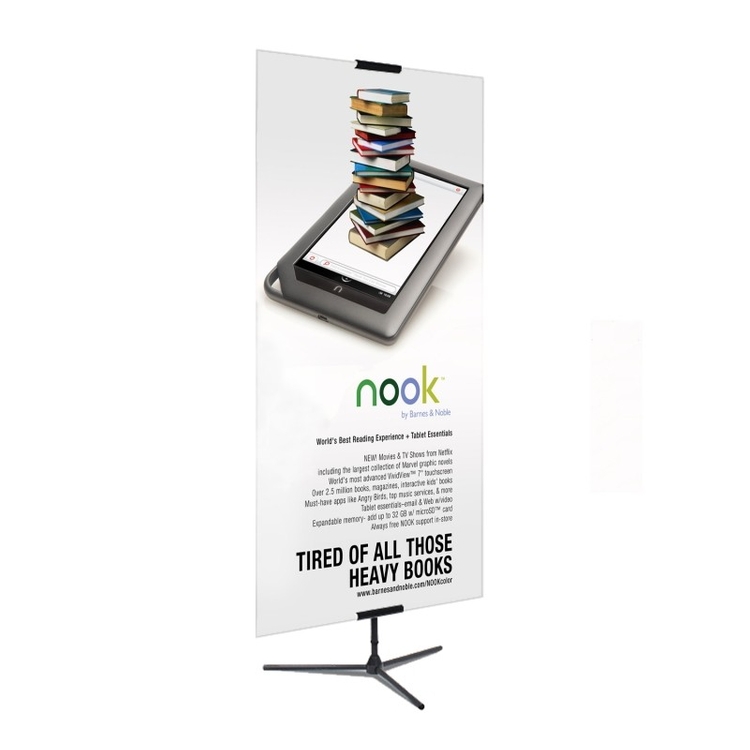 Adjustable Banner Stand Replacement Graphic, 33" x 96" Premium Film Banner, Single-Sided 2