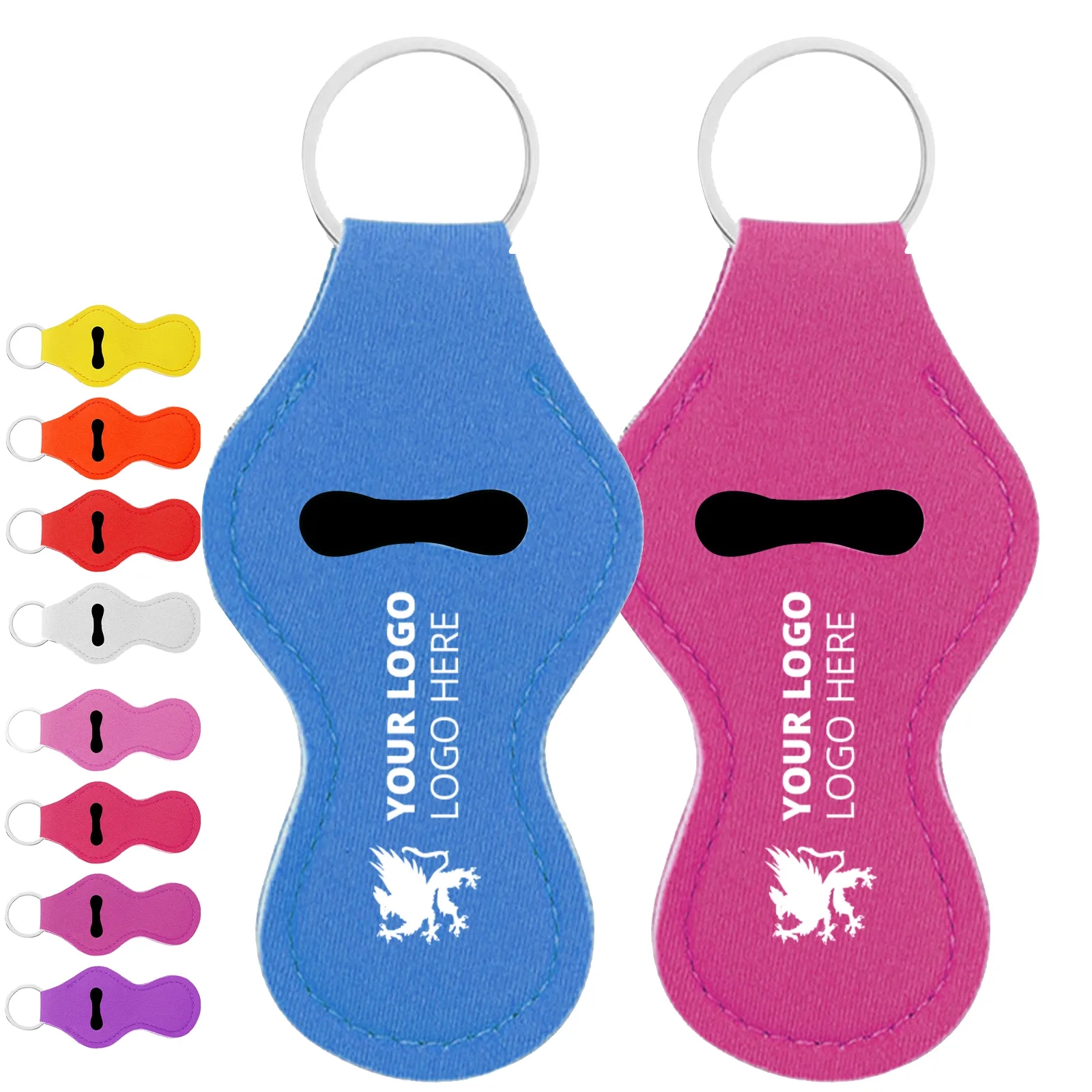 Neoprene Chapstick Holder Keychain 4