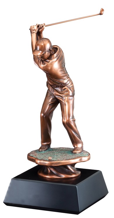 Driver - Male Electroplated Resin Sculpture, 13" 1