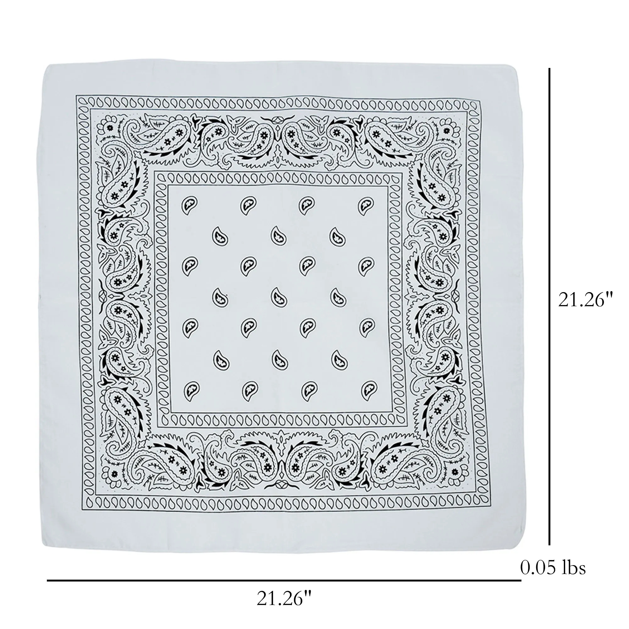 Square Bandana 100% Cotton 18