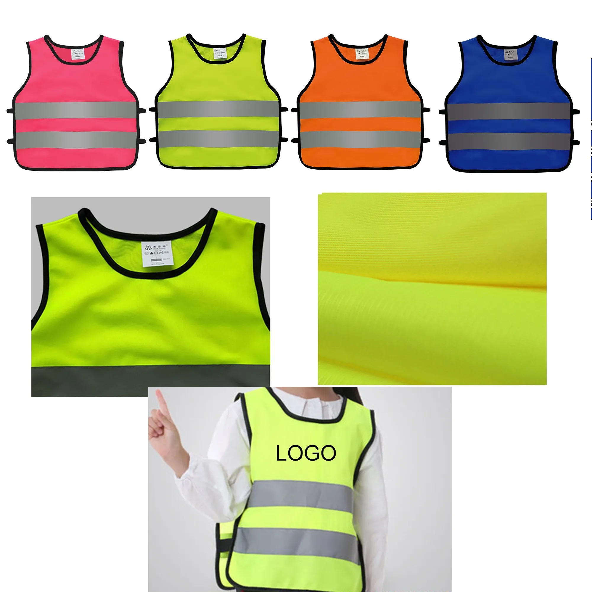 MOQ 50 Youth Safety Vests 6