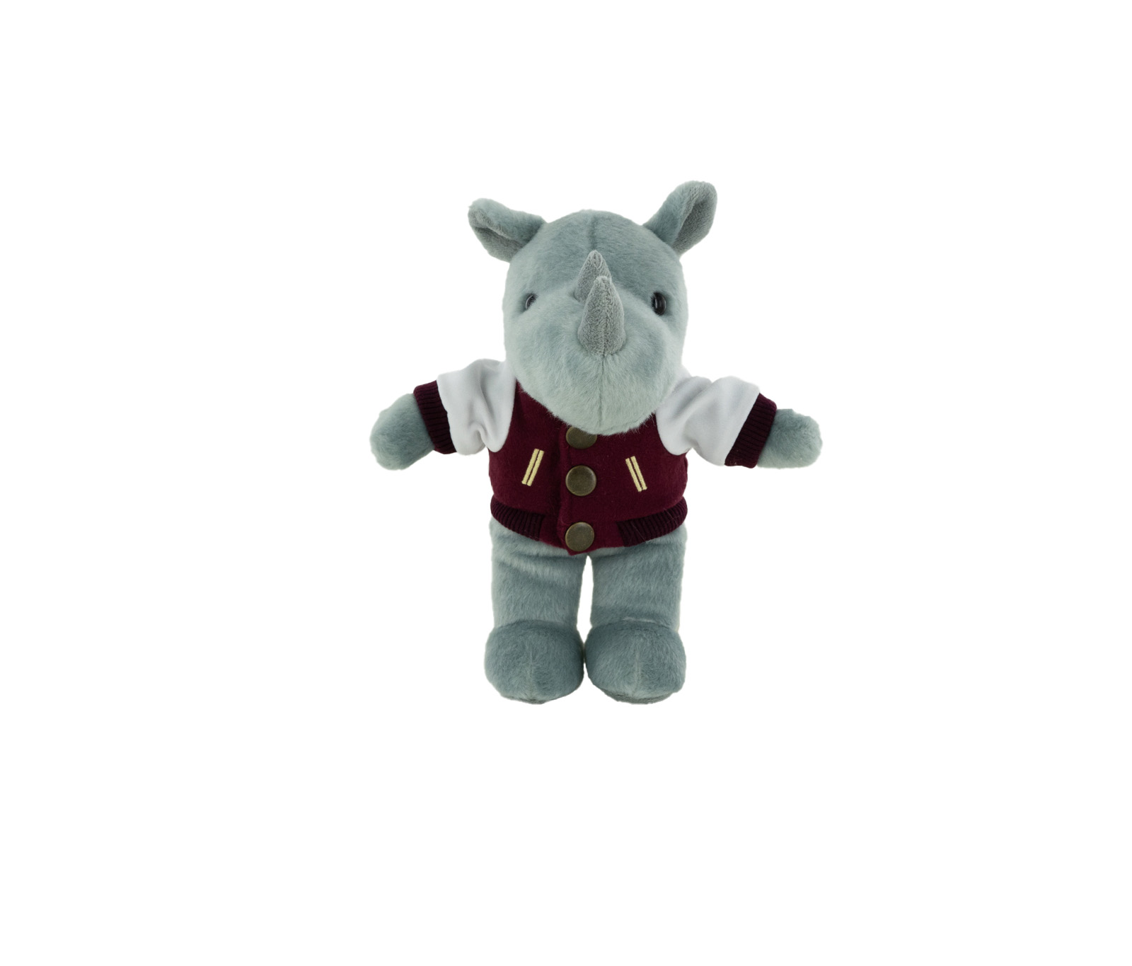 Plush Rhino with a Varsity Jacket 4