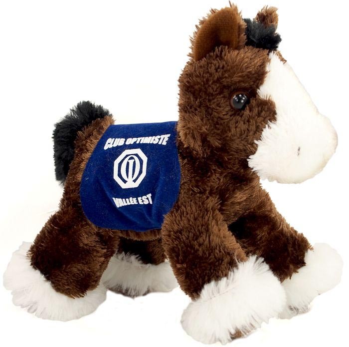 8" Clydes Horse with saddle and one color imprint 2