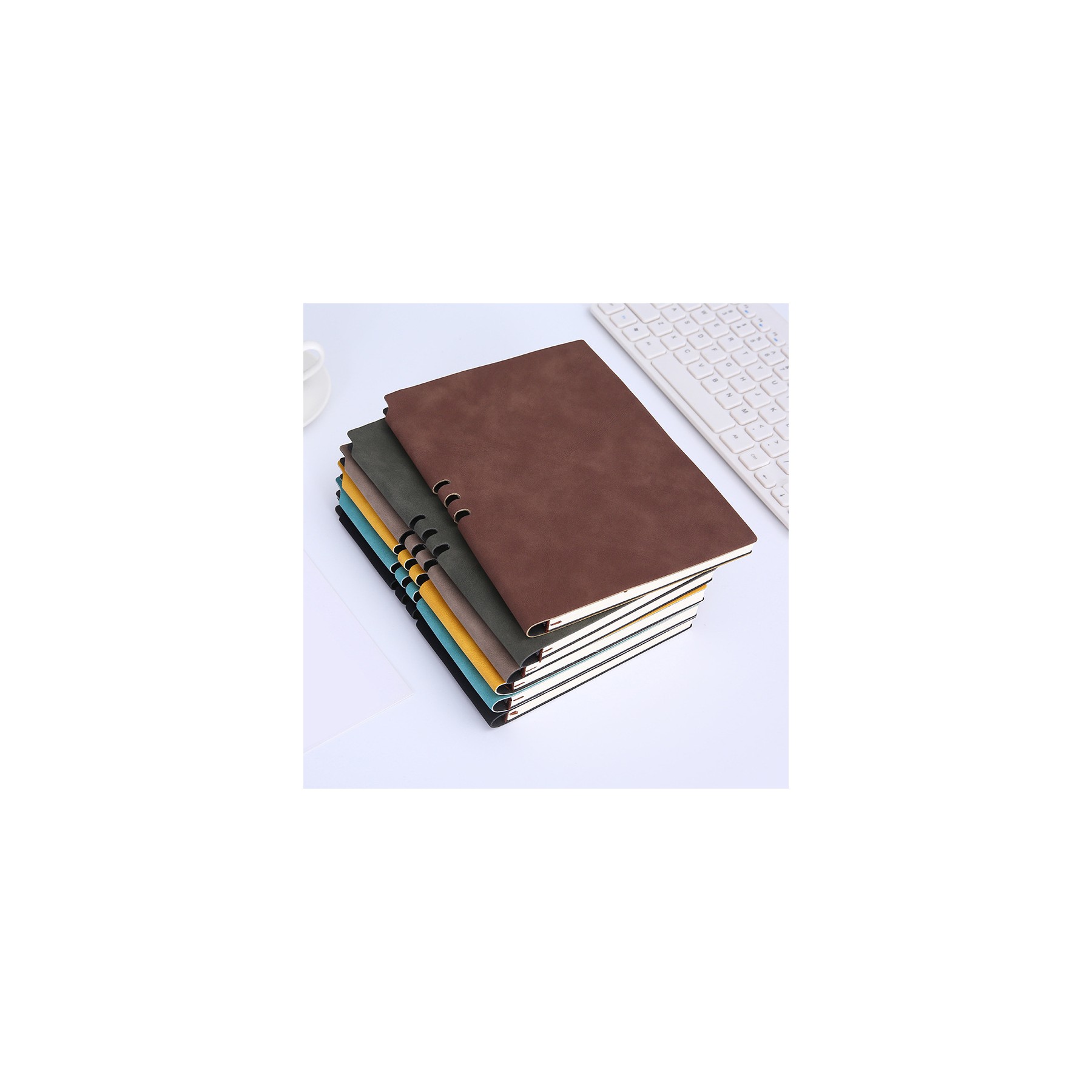 Lined Journal Soft Cover Notebook with Pen Loop