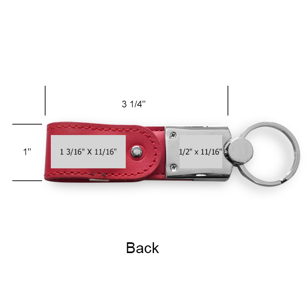Joliet Leather Swivel USB Key Chain 14