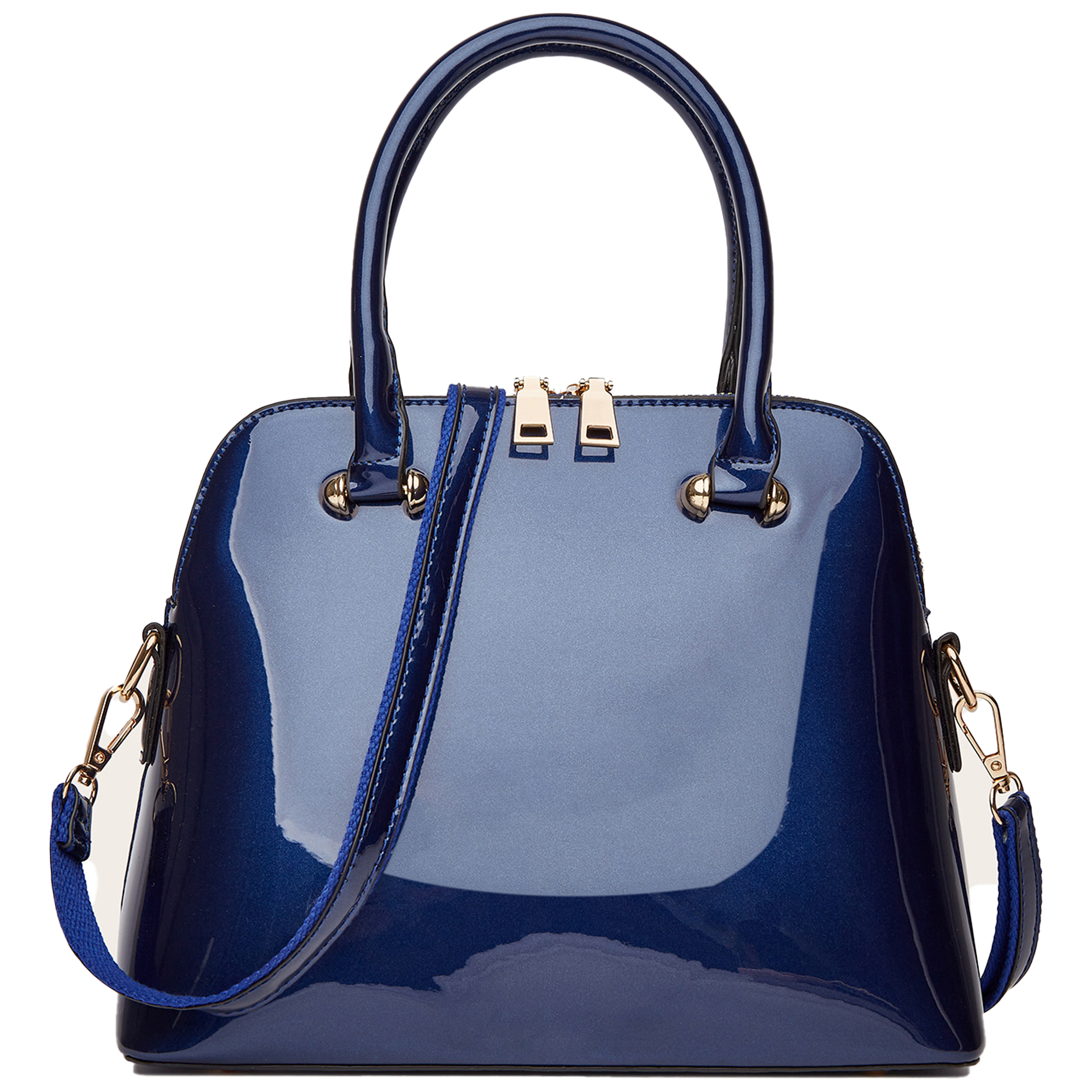 Pu Fashionable Glossy Handbag 6