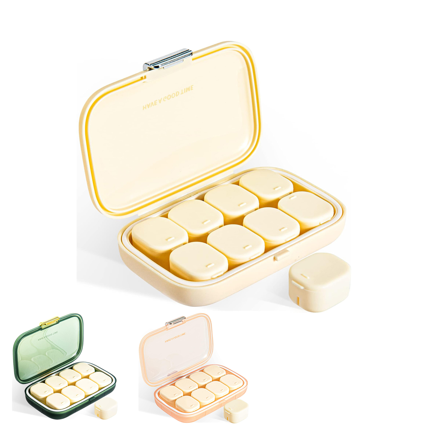 8 Compartment Portable Pill Organizer 2