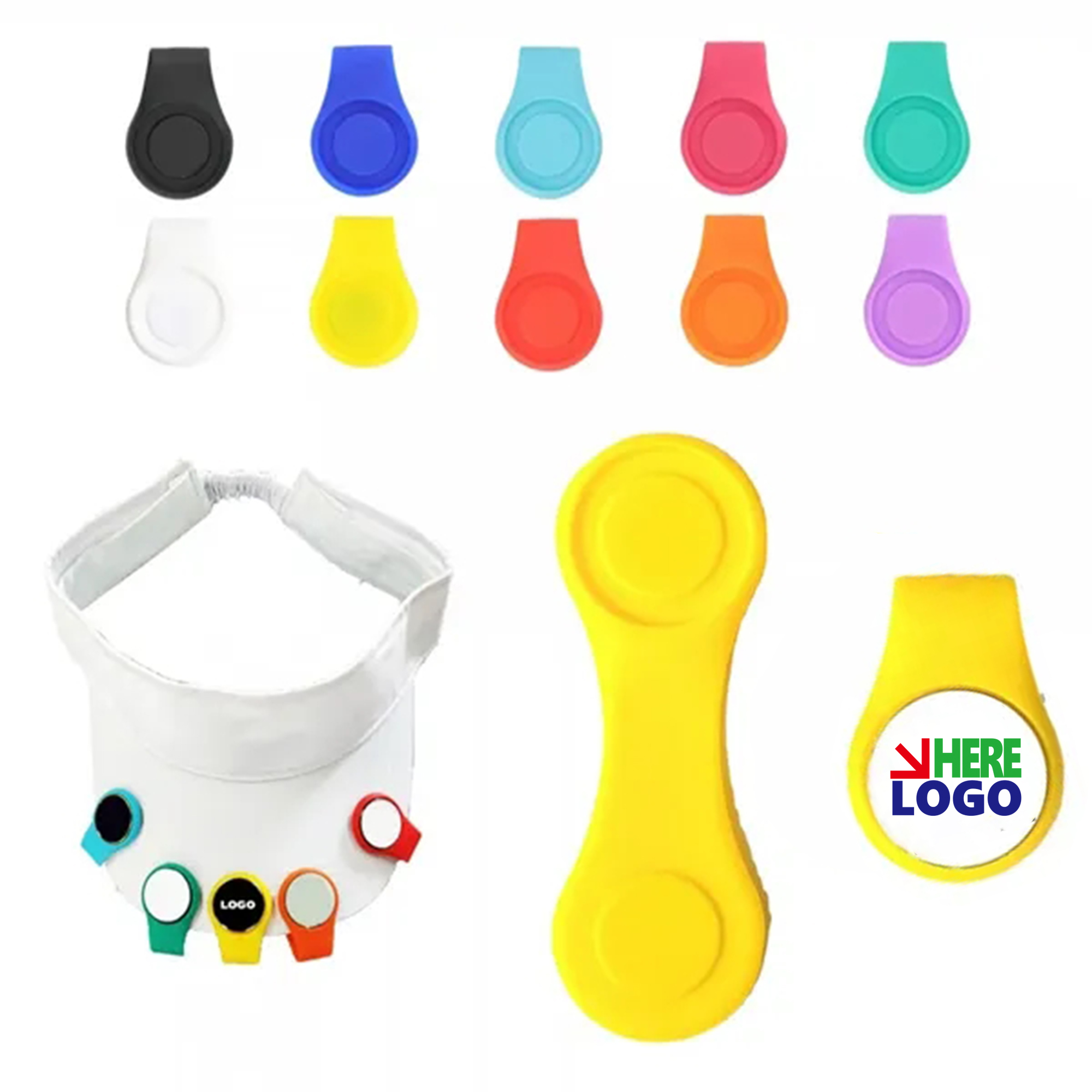Silicone Magnetic Golf Hat Clip Ball Stand Accessories 2