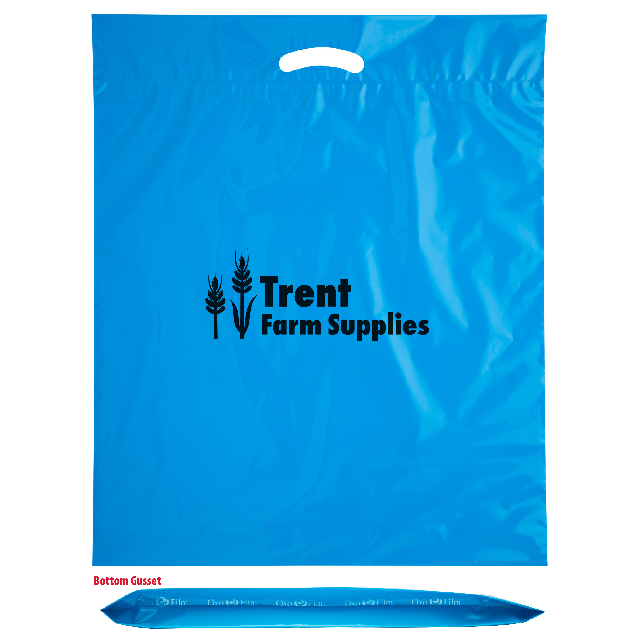 Oxo-Reusable Plastic Fold Over Die Cut Bag 1