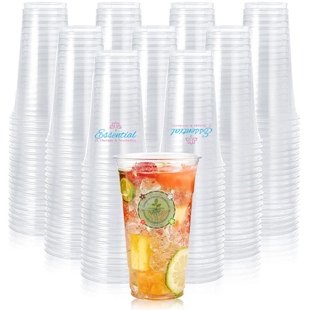 24 oz Clear Plastic Cups 2