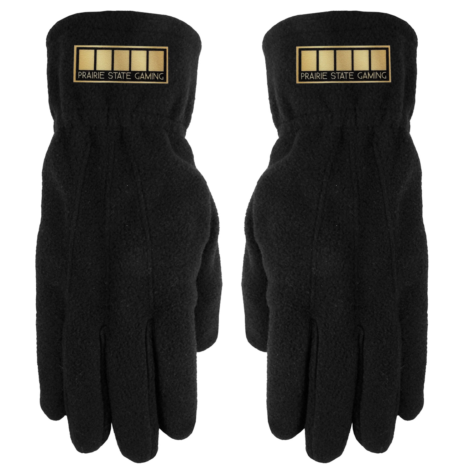 Fleece Text Gloves
