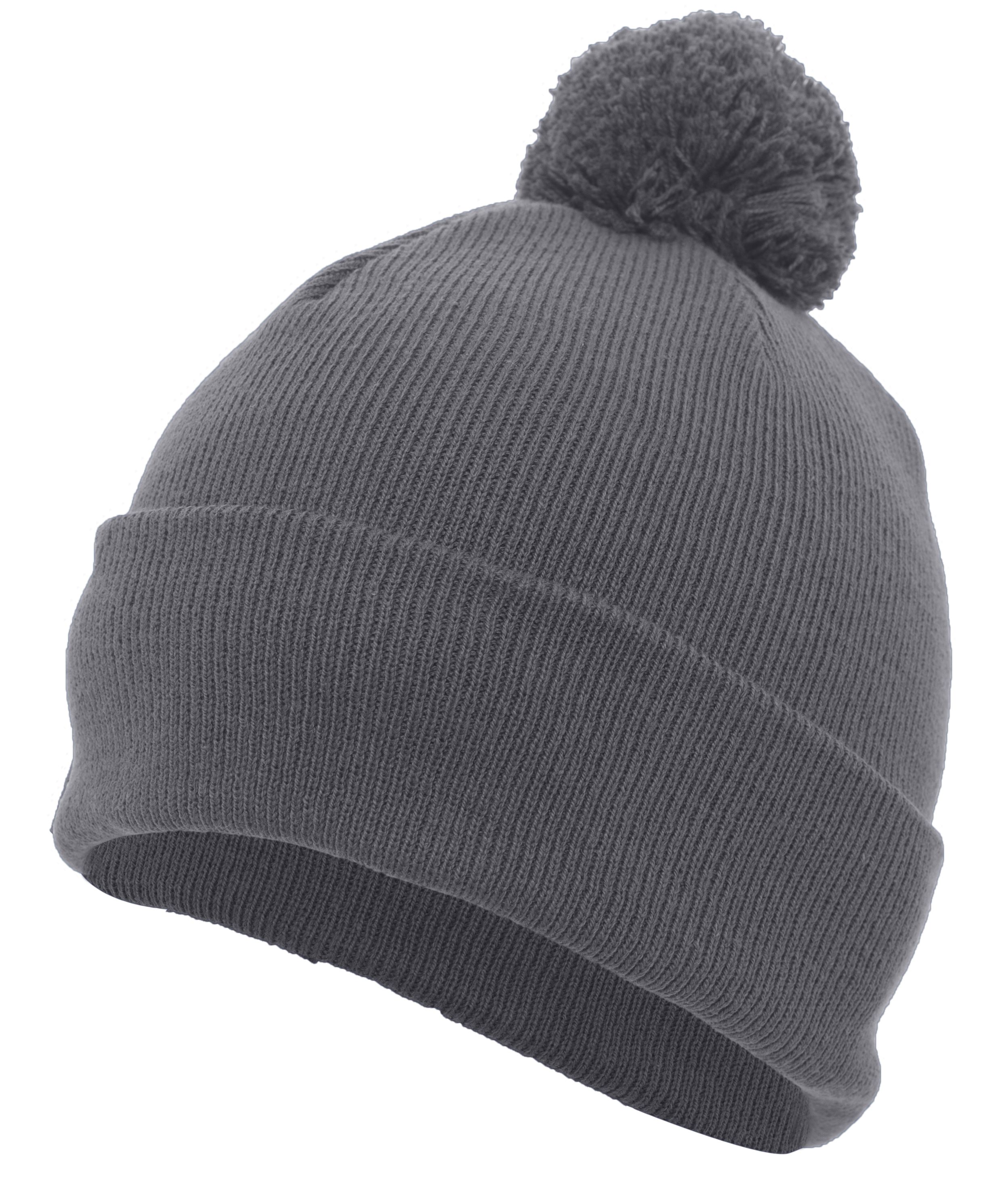 Knit Fold Over Pom-Pom Beanie 19