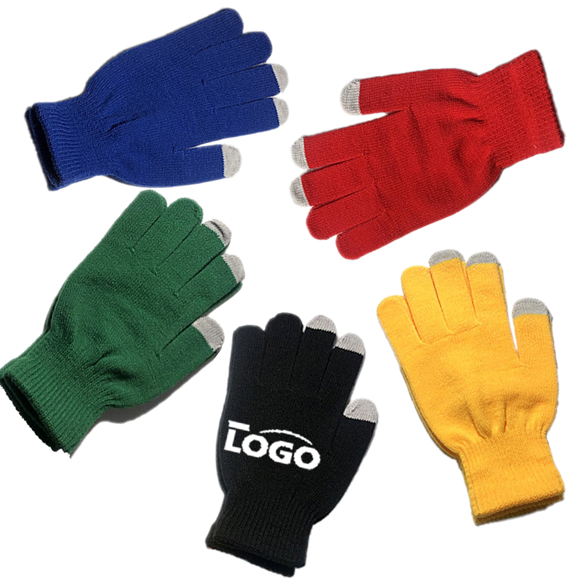 Knitted Touchscreen Gloves Stretch Texting Windproof 1