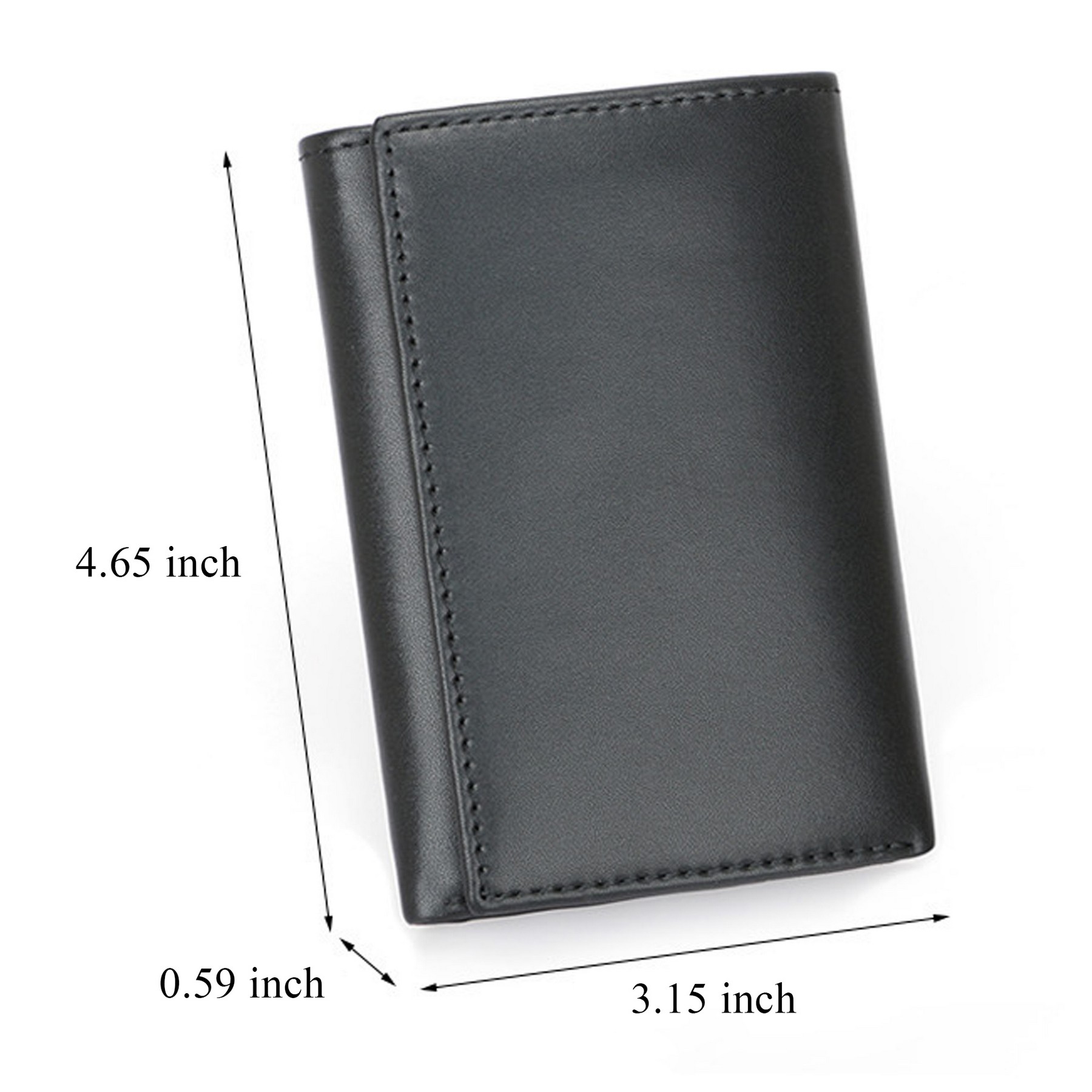 Leather Three-Fold Multiple Card Slots Wallet 4