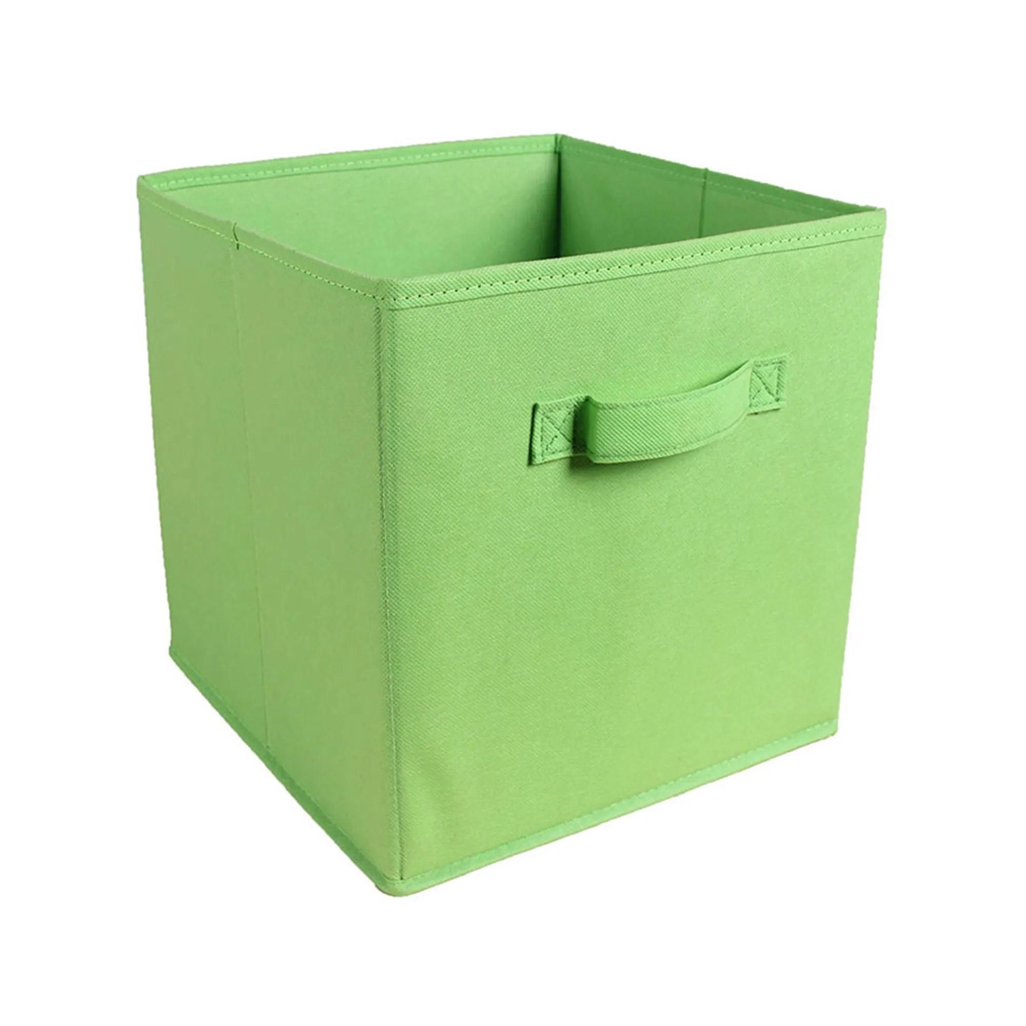 MOQ50 11" Square Non-Woven Folding Storage Box With Handle 2