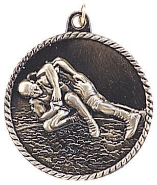 Wrestling High Relief Medal 2