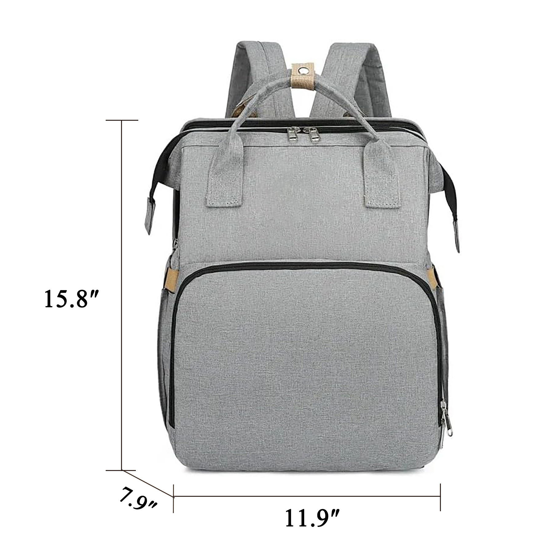 Diaper Bag Backpack with Changing Station 9