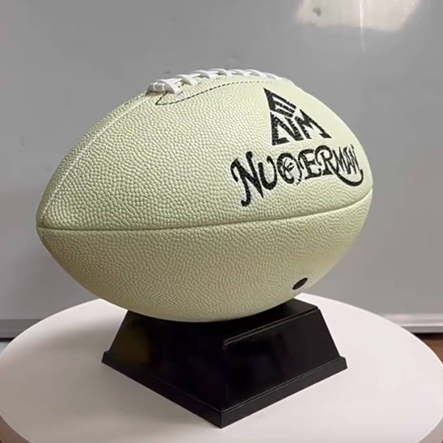 Custom Size Nine Glow-in-the-dark PU Leather Rugby Football 3